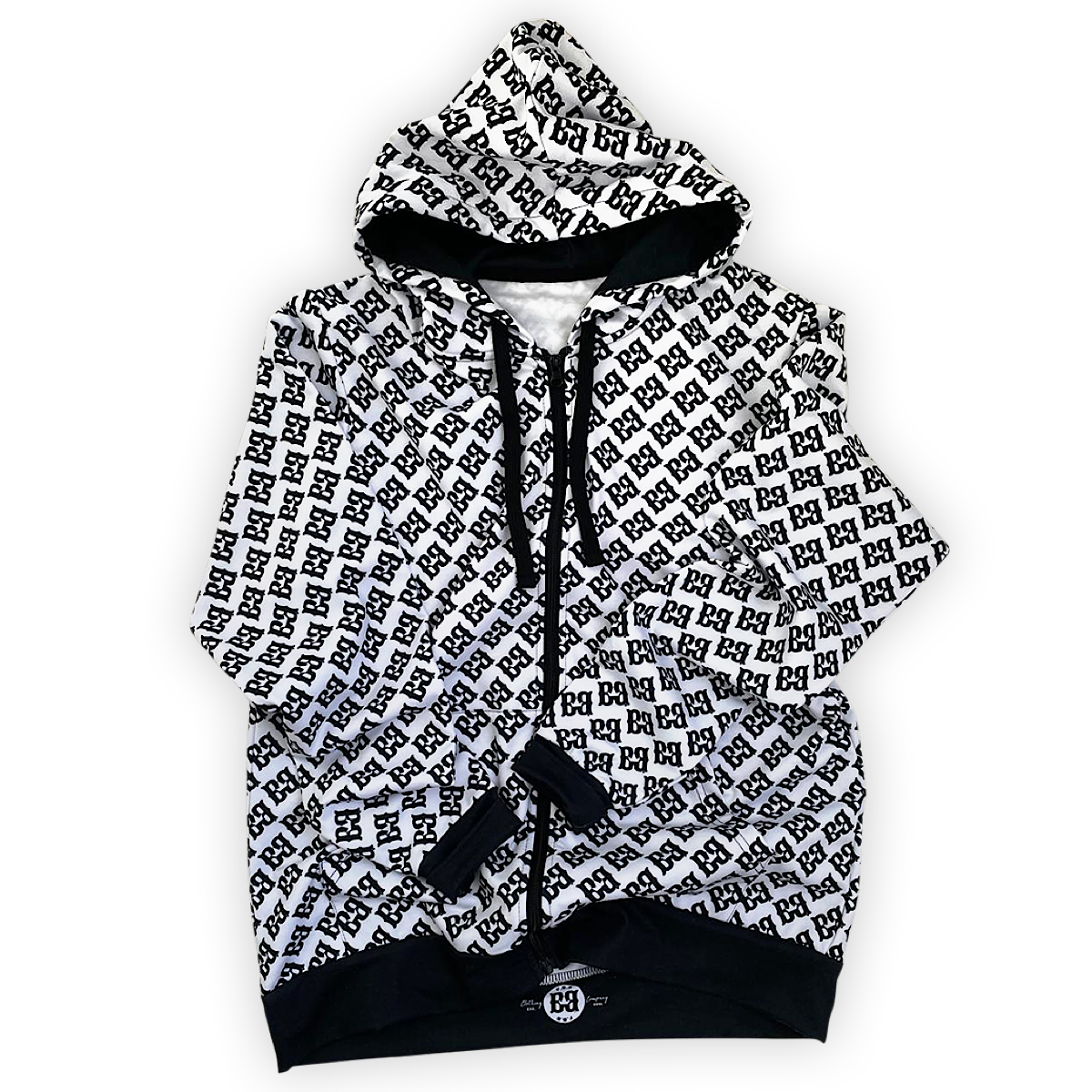 BB LYNX unisex zip-up hoodie with FBB motif