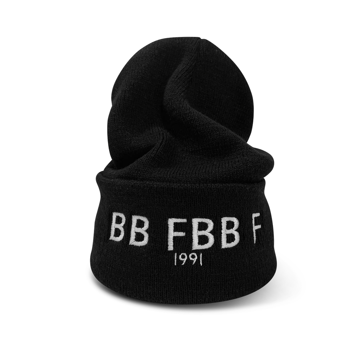 White FBB Winter Cuffed Beanie